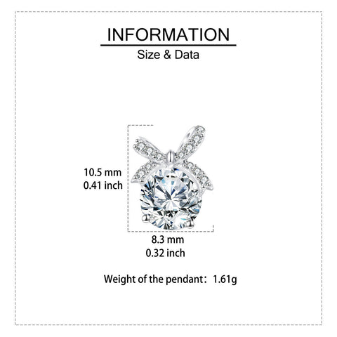 925 Sterling Silver Elegant Moissanite Bow Earrings In Sterling Silver