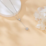 925 Sterling Silver Elegant Moissanite Heart Pendant Necklace: Timeless Luxury Jewelry Piece