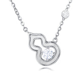 925 Sterling Silver Elegant Heart-shaped Moissanite Pendant Necklace With Delicate Chain And Charm