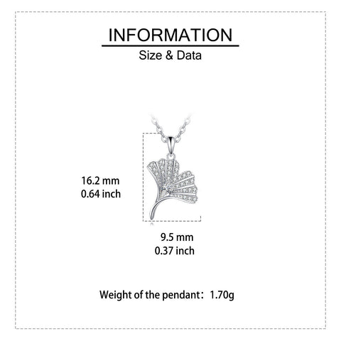 925 Sterling Silver Elegant Heart-shaped Zircon Pendant Necklace With Delicate Silver Chain And Fan-design Accents