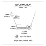925 Sterling Silver **title:** Elegant Star & Moissanite Pendant Necklace In Sterling Silver
