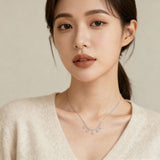 925 Sterling Silver Elegant Moissanite Butterfly Necklace Sparkling With Grace And Luxury