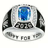 Copper Sterling Silver Customizable Class Rings for Men Gift Class Of 2026