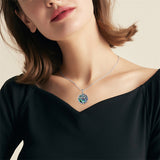 Sterling Silver Abalone Shell Dragon Urn Necklace for Ashes