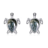 Sterling Silver Ocean Sea Turtle Stud Earrings Jewelry Gifts for Women