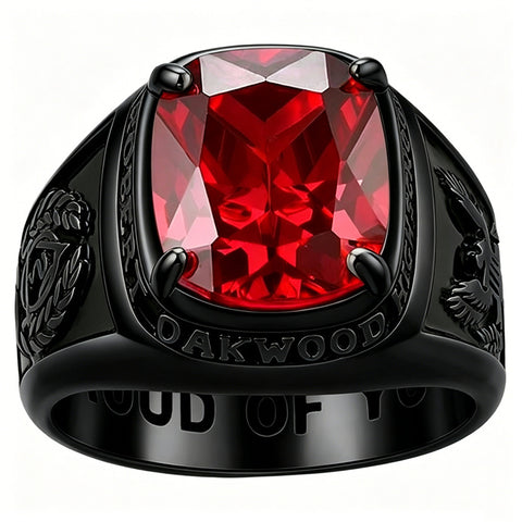 Copper Sterling Silver Custom Birthstone Engraved 2026 Class Ring