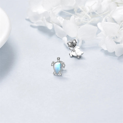 Sterling Silver Ocean Sea Turtle Stud Earrings Jewelry Gifts for Women