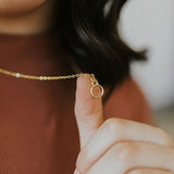925 Sterling Silver Mustard Seed Necklace Round Mustard Seed Necklace Minimalist Jewelry Gift for Her