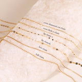 14K  Gold Cross Diamond Cut Flash O Lips Chain