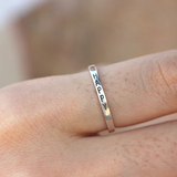925 Silver Custom Name Ring,Dainty Custom Name Ring ,Custom Word Ring ,Silver Personalized Name Ring,Stacking Name Rings