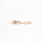 Sterling Silver Personalized Name Ring