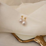 Pearl Drop Earrings  Baroque Pearl Earrings Pearl Jewelry Bridesmaid Gifts  Anniversary Gift