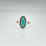 Sterling Silver Vintage Western Turquoise Nature Ring