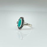 Vintage Western Turquoise Ring  925 Sterling Silver