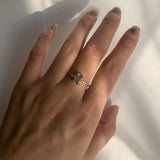 Natural Green Emerald Cut Prasiolite RingsAnniversary Birthday Gift For Her