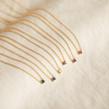 Dainty Birthstone Necklace Personalized Birthstone Jewelry for Everyday Wear  Custom Birthday Gifts