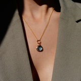 Sterling Silver Moss Agate Necklace Gift Necklace