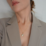 Sterling Silver Moss Agate Necklace Gift Necklace