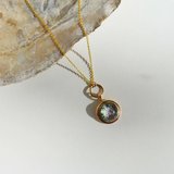 Sterling Silver Moss Agate Necklace Gift Necklace