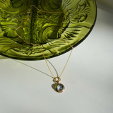 Sterling Silver Moss Agate Necklace Gift Necklace