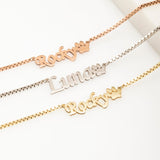 Name Necklace with Paw, Personalized Dog Name Necklace with Paw, Pet Name Necklace, Pet Memorial Necklace, Custom Dog Name Necklace with Paw