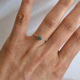 Gold Oval Ring Gold Moss Agate Ring Moonstone Ring 925 Sterling Silver Ring for Women