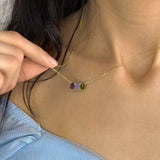 Multi Birthstone Necklace, Family Birthstone Jewelry, Gold Birthstone Necklace, Mother's Day Gift, Gift for Her