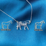 Personalized Horse Name Necklace Horse Memorial Gift Horse Necklace For Woman Horse Riding Gift