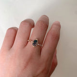 Vintage Moss Agate Engagement Ring Gold Oval Green Gemstone Promise Rings Jewelry Gift for Women