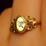 Sterling Silver Hummingbird Animal Ring