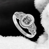 Sterling Silver Highland Cow & Sunflower Ring