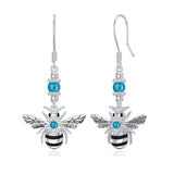 Sterling Silver Bee Butterfly Chicken Chihuahua  Dinosaur Frog Octopus Paw Print Platypus Dangle Earrings