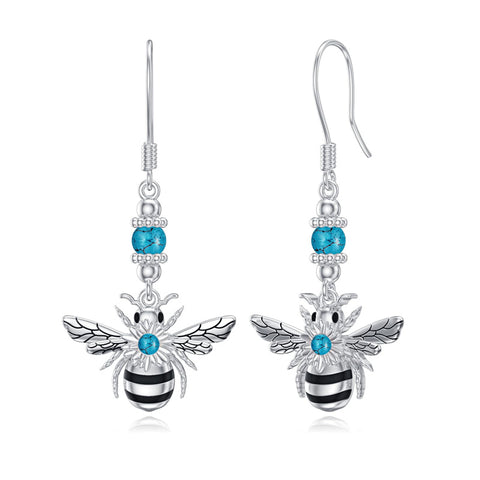 Sterling Silver Bee Butterfly Chicken Chihuahua  Dinosaur Frog Octopus Paw Print Platypus Dangle Earrings