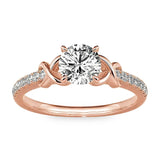 Sterling Silver 10K 14K 18K Gold Personalized Engraved 1-3 Carat Round Moissanite   Anniversary  Engagement Ring
