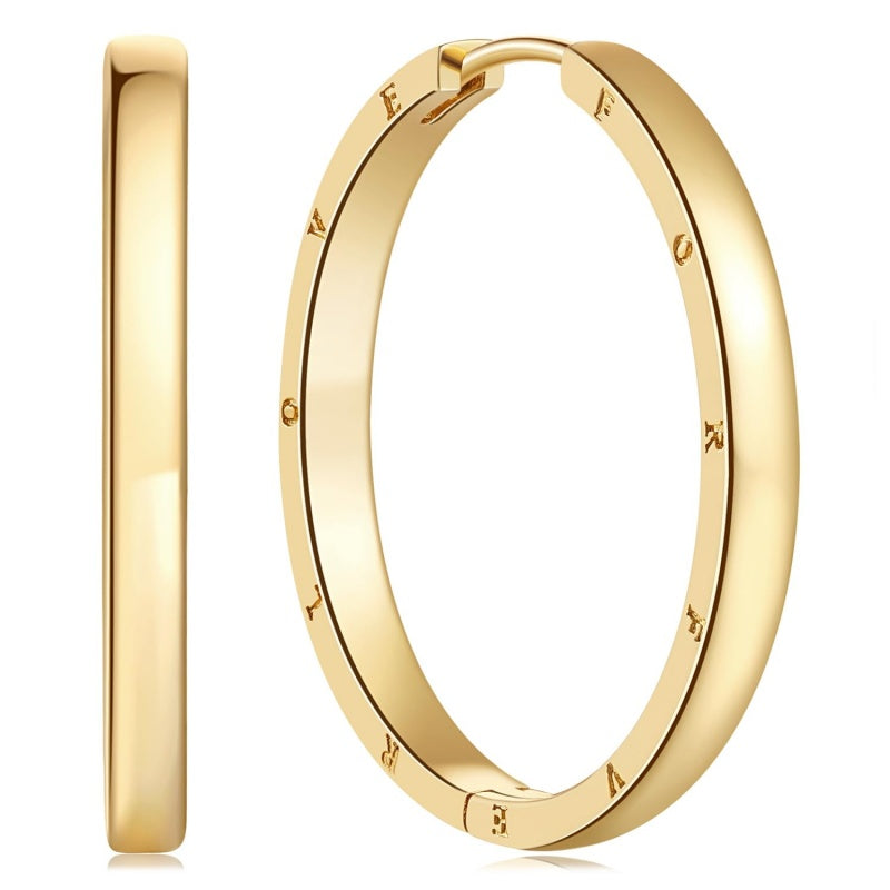 14K Gold Plated  Hoop Earrings for Women