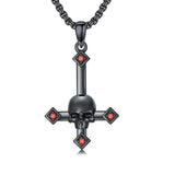 Sterling Silver Wooden Cross Pendant Necklace