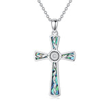 Sterling Silver Abalone Shell Dragonfly Plumeria Rose Sunflower Pendant Necklace