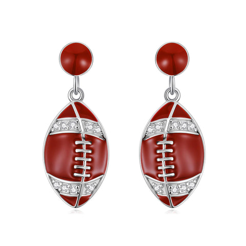 Sterling SilverHockeyBasketball Softball Football Volleyball Pickleball Soccer Baseball Tennis Stud Sport Earrings