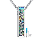 Sterling Silver Abalone Shell Butterfly Dragonfly Moon Phase Mountains Sunflower Tree of Life Urn Necklaces for Ashes
