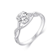 14K Gold 1.3 Carat(cttw) Moissanite Engagement Wedding Ring