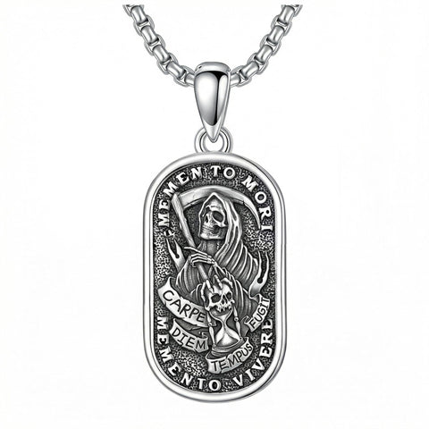 Sterling Silver Memento Mori Tree of Life Anubis Pendant Viking Amulet   Protection Pendant Necklace Egyptian Jewelry Christmas Birthday Gifts
