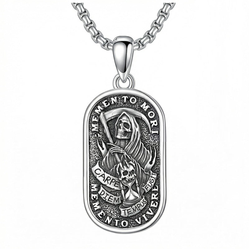 Sterling Silver Memento Mori Tree of Life Anubis Pendant Viking Amulet   Protection Pendant Necklace Egyptian Jewelry Christmas Birthday Gifts
