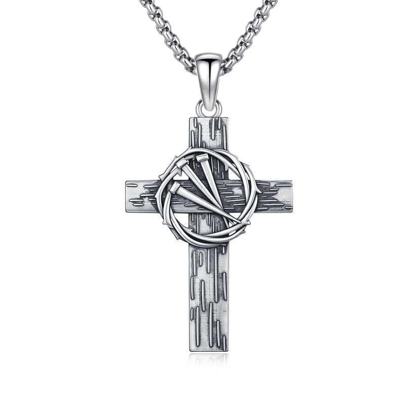 14K Gold Plated Cross Pendant Necklace Protection Jewelry Religious Gift