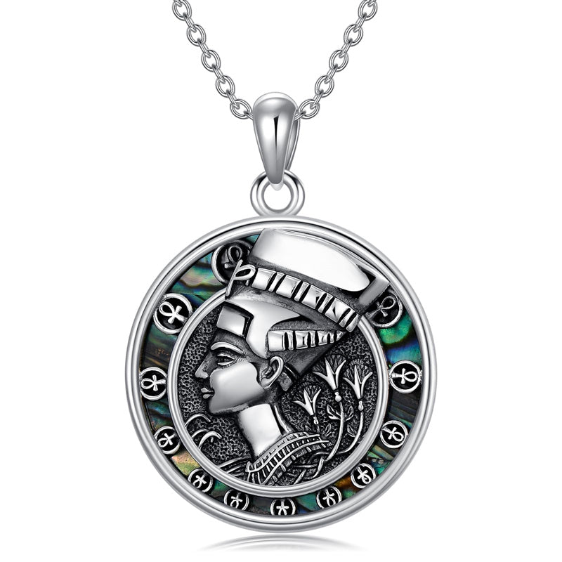 Sterling Silver Amulet Medal Viking Tree of Life Athena Lion Star of David Nefertiti Odin Raphael Pendant Necklace