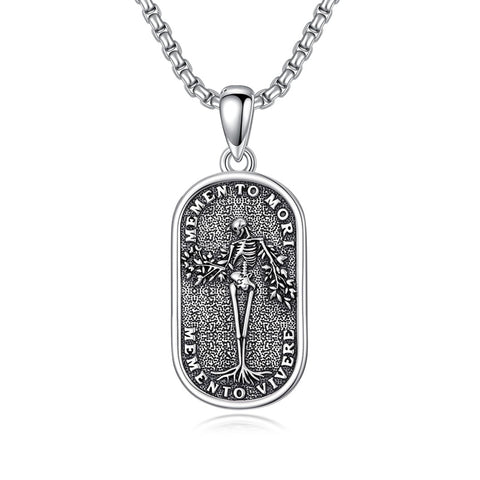 Sterling Silver Memento Mori Tree of Life Anubis Pendant Viking Amulet   Protection Pendant Necklace Egyptian Jewelry Christmas Birthday Gifts