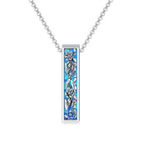 Sterling Silver Flower Urn Necklace for Ashes for Women