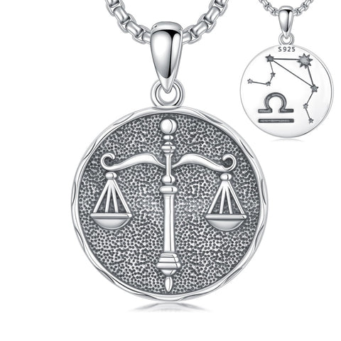 Sterling Silver Constellation Celestial Pendant Necklace Astrology Jewelry Birthday Gifts Christmas