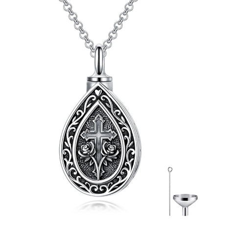 Sterling Silver Bumble Bee  Butterfly Cardinal Cross Dragonfly Hummingbird Paw Print Urn Necklace for Ashes