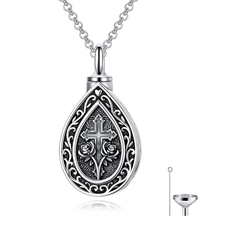 Sterling Silver Bumble Bee  Butterfly Cardinal Cross Dragonfly Hummingbird Paw Print Urn Necklace for Ashes