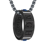 Sterling Silver 10K Gold 14K Gold 18K Gold Personalized Birthstone Engraved 2025 Class Pendant Necklace for Men